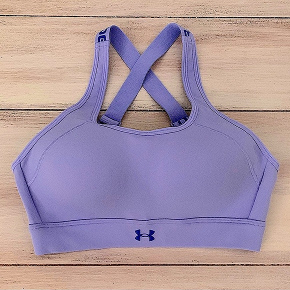 Under Armour Other - LIKE NEW! Under Armour Lavendar Purple Continuum High Padded UA Sports Bra Small